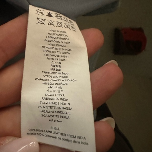 MICHAEL Michael Kors Leather Moto Jacket - Picture 4 of 4